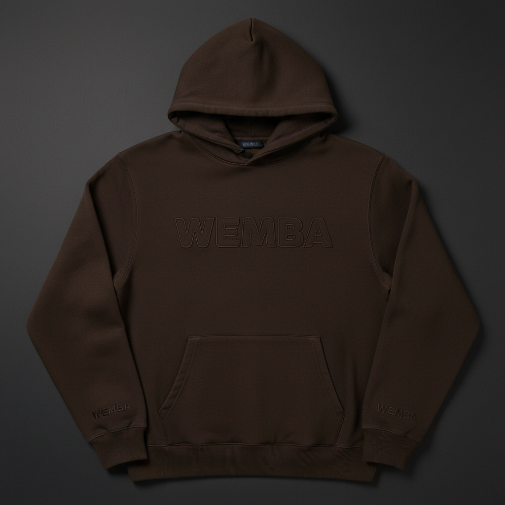 WEMBA Hoodie — Chocolate Tonal