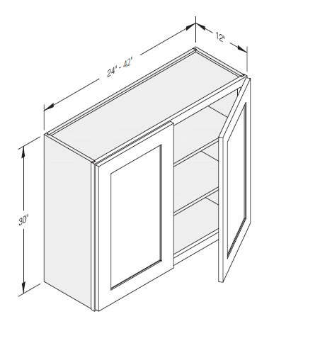 Double Door – 30"H