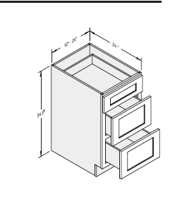 Drawer Base – 3 Drawers