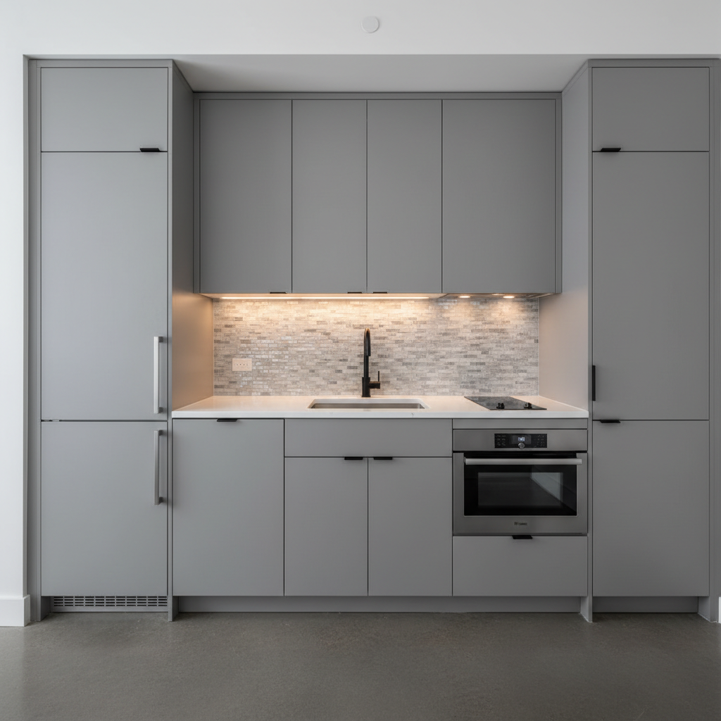 Sleek compact urban kitchen with Rockingham grey flat-panel cabinets in Sherwin-Williams Dorian Gray SW 7017. Integrated handles, white quartz countertops, matte black fixtures, and glass mosaic backsplash. | Gray | kitchen cabinets near me, cabinet outlet, kitchen cabinet outlet, cabinet outlet near me, kitchen cabinets NH, cabinet outlet NH, discount kitchen cabinets, wholesale kitchen cabinets, riverside cabinets, riverside cabinetry, kitchen measurements, cabinets Salem, kitchen cabinets Salem NH, custom cabinets NH, cabinetry NH, cabinets NH, kitchen cabinets liquidators, cabinet liquidators near me, kitchen cabinet liquidators near me, solid wood cabinets factory direct, factory direct cabinets, all wood construction cabinetry, KCMA certified cabinets, warrantied cabinetry, all plywood construction cabinets, solid wood door and frame, soft close drawers and doors, concealed soft close hinges, full extension drawer slides, solid wood dovetail drawers, affordable high quality all wood cabinets, stone countertops, wall kitchen cabinets, base kitchen cabinets, pantry cabinets, ready to install kitchen cabinets, in-stock kitchen cabinets, high-end cabinets for less, custom kitchen cabinets, shaker style cabinets, kitchen and bath store near me, kitchen and bath Massachusetts, kitchen remodeling, bathroom remodeling, free design consultation, no pressure kitchen design, kitchen showrooms, bathroom showrooms near me, countertops for white cabinets, quartz and granite countertops, granite countertops, quartz countertops, kitchen backsplash, cabinetry hardware, cabinet hardware, bathroom vanities and countertops, Salem NH kitchen cabinets, kitchen remodel Salem NH, Salem cabinet, cabinet makers in NH, Manchester NH kitchen cabinets, Nashua NH kitchen cabinets, Portsmouth NH kitchen cabinets, Amherst NH kitchen cabinets, quick cabinet delivery, send measurements cabinet quote, contractor cabinet pricing, discount cabinets near me, closeout bathroom vanities near me, bathroom cabinet stores near me, kitchen cabinets liquidators, kitchen cabinets outlet near me, kitchen cabinet outlet near me, cabinet vendors near me, used kitchen cabinet stores near me, cabinet outlet stores near me, discount cabinetry, cabinet warehouse near me, kitchen cabinets liquidators near me, furniture stores portsmouth nh, cabinets direct wholesale, kraftmaid outlet, kitchen cabinet liquidators, cabinet discount, shaker cabinets vs raised panel, furniture stores in nh seacoast, lakeland cabinets, cabinet closeouts, cabinet discount store, closeout cabinets, discount kitchen cabinets for sale, hampshire cabinetry, the cabinets outlet, kitchen cabinet warehouse, bathroom cabinets outlet, kraftmaid discount, kitchen cabinets factory outlet, cabinet outlets, cabinet factory outlet, shaker vs raised panel, furniture stores near portsmouth nh, wholesale cabinet warehouse, cabinets warehouse, norfolk kitchen and bath salem nh, kitchen cabinet outlet store, cabinet factory near me, kitchen cabinet outlets near me, kitchen showrooms hampshire, kitchen cabinets concord nh, outlet cabinets, parr cabinet outlet, dream kitchens nashua, kitchen store portsmouth nh, kraftmaid cabinets outlet, cabinet factories outlet, kitchen cabinet warehouse outlet, keystone supply outlet, kitchen cabinet supply, kraftmaid outlet store, custom kitchens new hampshire, kraftmaid cabinet outlet, portsmouth nh kitchen store, kitchen stores in nh, in stock cabinets today, new hampshire custom cabinets, kitchen cabinets closeouts, wholesale vanity cabinets near me, raised panel cabinet doors vs shaker, furniture stores in salem nh, kitchen store salem nh, kitchen bath outlet, new england custom cabinets, kitchen stores portsmouth nh, kraftmaid cabinets outlet store, bath vanity store near me, raised panel vs shaker cabinets, high end kitchen cabinets near me, new england storage cabinet, bathroom cabinets store near me, kitchen cabinets liquidators wholesale, cabinet shop near me open now, kitchen cabinets outlet store, new england cabinet co, kitchen cabinets woburn, granite countertops in new hampshire, cabinet factory direct, shaker style furniture new hampshire, kitchen stores manchester nh, kitchen and bathroom outlet, outlet cabinets for the kitchen, cabinet liquidation store, bathroom store portsmouth, raised panel doors vs flat panel, kitchen direct warehouse, discount cabinets and appliances, kitchen stores nh, bathroom showrooms portsmouth, new england kitchen wholesalers, raised panel shaker door, direct to consumer cabinets, nh furniture outlets, kitchen cabinet outlet stores near me, discount cabinet store near me, cabinet store near me now, bathroom cabinets warehouse, shaker vs raised panel cabinets, kraftmaid factory outlet, cabinets factory outlet, bathroom cabinet outlet, factory outlet kitchen cabinets, factory cabinet outlet, raised panel vs shaker style cabinets, kitchen maid cabinets outlet, kitchen cabinet outlet waterbury ct, shaker vs recessed panel, kitchen cabinet supply near me, kitchen door outlet, kitchen cabinets discount store, kitchen cabinet outlet stores, kitchen cabinets outlet stores, raised panel vs shaker, bath and kitchen outlet, bathroom vanity liquidators, cabinet discount warehouse, kitchen cabinets southington ct, appliances portsmouth nh, raised panel shaker cabinet doors, discounted cabinets, furniture salem nh, seacoast cabinets portsmouth nh, wellborn cabinets outlet, discount cupboards, bath store portsmouth, plaistow cabinets, bargain outlet cabinets, maine cabinets, kitchen cabinet factory outlet, bargain hunt cabinets, cabinets outlet, kitchen cabinet outlet southington, shaker style cabinets vs raised panel, furniture store portsmouth nh, cabinets closeouts, shaker cabinet vs raised panel, kitchen outlet inc, huntwood cabinet outlet, the kitchen portsmouth new hampshire, recessed panel vs shaker, kitchen cabinet prices near me, furniture stores portsmouth new hampshire, kitchen cabinets woburn ma, homesense portsmouth new hampshire, portland cabinets outlet, raised panel vs shaker style cabinets, kitchen store portsmouth, kitchen cabinet outlet waterbury, the cabinet outlet, kitchen doors hampshire, raised panel vs flat panel cabinets, flat panel vs raised panel, nh furniture direct nashua nh, national cabinets, kitchen stores in nh, kitchen cabinet outlet in southington ct, discount cabinet store, sink and spout portsmouth nh, kitchen company plaistow, federal cabinets and countertops, portsmouth nh furniture, kitchens portsmouth, commonwealth cabinets, kitchen worktops portsmouth, outlet bathroom cabinets, kitchen cabinet outlet summerlin, cabinet outlet summerlin, cabinets outlet summerlin, kitchen cabinet outlets summerlin, cabinet outlets summerlin, spring forest cabinets, nm cabinet gallery, home outlet kitchen cabinets, cabinet design and outlet, warehouse cabinet outlet, cabinet outlet warehouse, ohio cabinet outlet, home cabinets near me, furniture shops in portsmouth, plaistow cabinet, maine cabinet, cabinet outlet nj, kitchen cabinet liquidators near me, furniture store salem nh, kitchen bath outlet, kitchen cabinets outlet cleveland, kitchen cabinet outlet cleveland, bathroom cabinets utah, cabinets clermont fl, kitchen cabinets clermont fl, furniture stores portsmouth new hampshire, furniture store near portsmouth nh, cabinet wright, discount cabinets denver, wholesale cabinet outlet, west end cabinets, kitchen cabinet outlet southington ct, kitchen cabinet outlets, cabinet warehouse denver, cabinets miami, kitchen cabinets outlet, discount cabinet, cabinet outlets, cabinet ng, bathroom cabinet outlet, instile cabinet outlet, kitchen cabinets to go near me, cabinets retail, plymouth cabinets, cabinet select, cabinet outlet store, select cabinetree, the kitchen portsmouth nh menu, richmond cabinet outlet, bath store portsmouth, cabinet outlet ohio, kitchen hardware outlet, stone and cabinet outlet portland, portland cabinet outlet, cabinet outlet sacramento, cabinet factory outlet omaha, cabinet warehouse hudson florida, cabinets to go scarborough, kraftmaid cabinets outlet store, kitchen cabinet retail, cabinet project bid, country cabinets etc, cabinet sell, kitchen outlet newcastle, washroom cabinet suppliers, cabinet factories outlet photos, cabinets go outlet, home outlet tonawanda, cabinet factory outlet inc, kitchen cabinets mall, cabinet factory outlet port orange, cabinet factory outlet port orange fl, cabinet factory outlet ocala, cabinet factory outlet ocala fl, cabinets direct factory outlet, kitchen cabinet outlet photos, dream kitchen nashua, peppermint cabinets, furniture world salem nh, shaker vs recessed panel cabinets, wholesale cabinets salt lake city, kingway cabinet outlet inc, home outlet new bedford ma, cabinet factory outlet of richmond, waterbury kitchen cabinet outlet, home outlet malden, cabinetliquidators com, cabinet sellerz, polo cabinets, home outlet springfield ma, nh furniture outlets, kitchen cabinets outlet store near me, cabinet in, warehouse cabinet outlet, cabinet outlet warehouse, the cabinet outlet store of volusia county, okc cabinet outlet, cabinet outlet in oklahoma city, cabinets liquidator, my new cabinets inc, cabinet mi, cheap kitchen units in manchester, taj granite outlet, home outlet rumford, 168 cabinet outlet, kitchen cabinet outlet stores near me, raised panel shaker door, direct to consumer cabinets, nm cabinet gallery, kitchen stores nh, home outlet malden ma, wholesale cabinets albuquerque, albuquerque cabinets, cabinets albuquerque, galley equipment portsmouth, kitchen cabinets outlet summerlin, polo cabinet, tommy bahama cabinets, salvage modern portsmouth nh, sink and spout portsmouth, bathroom cabinets miami, cabinets in miami, wholesale cabinets miami, stone and cabinet outlet, stone & cabinet outlet, stone & cabinet outlet inc, wholesale bathroom vanity near me