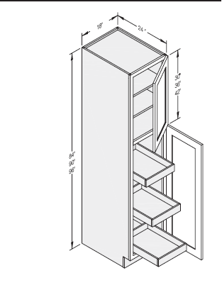 Wall Pantry – Single Door