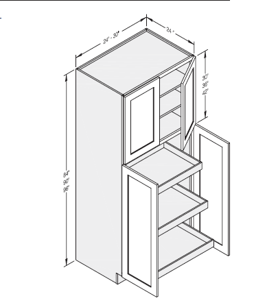 Wall Pantry – Double Door