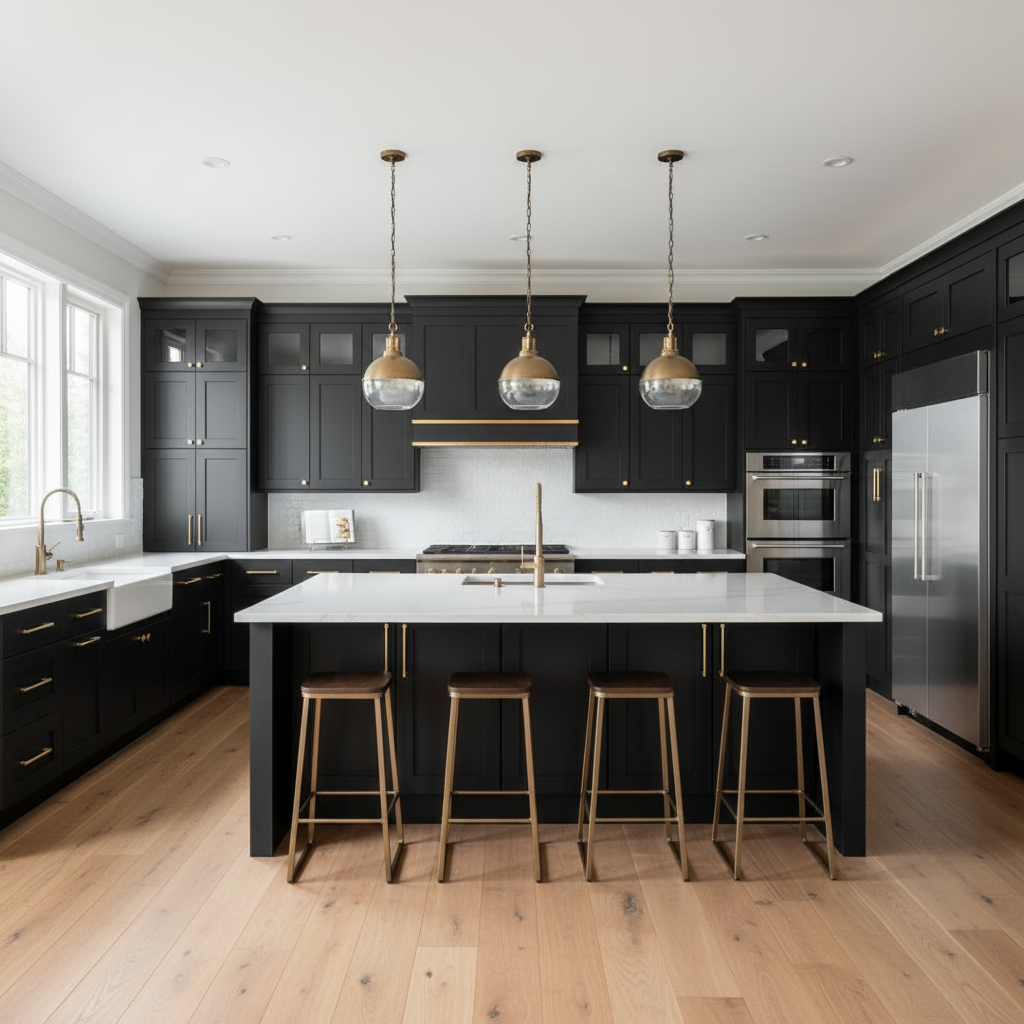 Modern luxury kitchen inspiration featuring black Rockingham cabinet doors, brass hardware, and white quartz countertops. | Black | kitchen cabinets near me, cabinet outlet, kitchen cabinet outlet, cabinet outlet near me, kitchen cabinets NH, cabinet outlet NH, discount kitchen cabinets, wholesale kitchen cabinets, riverside cabinets, riverside cabinetry, kitchen measurements, cabinets Salem, kitchen cabinets Salem NH, custom cabinets NH, cabinetry NH, cabinets NH, kitchen cabinets liquidators, cabinet liquidators near me, kitchen cabinet liquidators near me, solid wood cabinets factory direct, factory direct cabinets, all wood construction cabinetry, KCMA certified cabinets, warrantied cabinetry, all plywood construction cabinets, solid wood door and frame, soft close drawers and doors, concealed soft close hinges, full extension drawer slides, solid wood dovetail drawers, affordable high quality all wood cabinets, stone countertops, wall kitchen cabinets, base kitchen cabinets, pantry cabinets, ready to install kitchen cabinets, in-stock kitchen cabinets, high-end cabinets for less, custom kitchen cabinets, shaker style cabinets, kitchen and bath store near me, kitchen and bath Massachusetts, kitchen remodeling, bathroom remodeling, free design consultation, no pressure kitchen design, kitchen showrooms, bathroom showrooms near me, countertops for white cabinets, quartz and granite countertops, granite countertops, quartz countertops, kitchen backsplash, cabinetry hardware, cabinet hardware, bathroom vanities and countertops, Salem NH kitchen cabinets, kitchen remodel Salem NH, Salem cabinet, cabinet makers in NH, Manchester NH kitchen cabinets, Nashua NH kitchen cabinets, Portsmouth NH kitchen cabinets, Amherst NH kitchen cabinets, quick cabinet delivery, send measurements cabinet quote, contractor cabinet pricing, discount cabinets near me, closeout bathroom vanities near me, bathroom cabinet stores near me, kitchen cabinets liquidators, kitchen cabinets outlet near me, kitchen cabinet outlet near me, cabinet vendors near me, used kitchen cabinet stores near me, cabinet outlet stores near me, discount cabinetry, cabinet warehouse near me, kitchen cabinets liquidators near me, furniture stores portsmouth nh, cabinets direct wholesale, kraftmaid outlet, kitchen cabinet liquidators, cabinet discount, shaker cabinets vs raised panel, furniture stores in nh seacoast, lakeland cabinets, cabinet closeouts, cabinet discount store, closeout cabinets, discount kitchen cabinets for sale, hampshire cabinetry, the cabinets outlet, kitchen cabinet warehouse, bathroom cabinets outlet, kraftmaid discount, kitchen cabinets factory outlet, cabinet outlets, cabinet factory outlet, shaker vs raised panel, furniture stores near portsmouth nh, wholesale cabinet warehouse, cabinets warehouse, norfolk kitchen and bath salem nh, kitchen cabinet outlet store, cabinet factory near me, kitchen cabinet outlets near me, kitchen showrooms hampshire, kitchen cabinets concord nh, outlet cabinets, parr cabinet outlet, dream kitchens nashua, kitchen store portsmouth nh, kraftmaid cabinets outlet, cabinet factories outlet, kitchen cabinet warehouse outlet, keystone supply outlet, kitchen cabinet supply, kraftmaid outlet store, custom kitchens new hampshire, kraftmaid cabinet outlet, portsmouth nh kitchen store, kitchen stores in nh, in stock cabinets today, new hampshire custom cabinets, kitchen cabinets closeouts, wholesale vanity cabinets near me, raised panel cabinet doors vs shaker, furniture stores in salem nh, kitchen store salem nh, kitchen bath outlet, new england custom cabinets, kitchen stores portsmouth nh, kraftmaid cabinets outlet store, bath vanity store near me, raised panel vs shaker cabinets, high end kitchen cabinets near me, new england storage cabinet, bathroom cabinets store near me, kitchen cabinets liquidators wholesale, cabinet shop near me open now, kitchen cabinets outlet store, new england cabinet co, kitchen cabinets woburn, granite countertops in new hampshire, cabinet factory direct, shaker style furniture new hampshire, kitchen stores manchester nh, kitchen and bathroom outlet, outlet cabinets for the kitchen, cabinet liquidation store, bathroom store portsmouth, raised panel doors vs flat panel, kitchen direct warehouse, discount cabinets and appliances, kitchen stores nh, bathroom showrooms portsmouth, new england kitchen wholesalers, raised panel shaker door, direct to consumer cabinets, nh furniture outlets, kitchen cabinet outlet stores near me, discount cabinet store near me, cabinet store near me now, bathroom cabinets warehouse, shaker vs raised panel cabinets, kraftmaid factory outlet, cabinets factory outlet, bathroom cabinet outlet, factory outlet kitchen cabinets, factory cabinet outlet, raised panel vs shaker style cabinets, kitchen maid cabinets outlet, kitchen cabinet outlet waterbury ct, shaker vs recessed panel, kitchen cabinet supply near me, kitchen door outlet, kitchen cabinets discount store, kitchen cabinet outlet stores, kitchen cabinets outlet stores, raised panel vs shaker, bath and kitchen outlet, bathroom vanity liquidators, cabinet discount warehouse, kitchen cabinets southington ct, appliances portsmouth nh, raised panel shaker cabinet doors, discounted cabinets, furniture salem nh, seacoast cabinets portsmouth nh, wellborn cabinets outlet, discount cupboards, bath store portsmouth, plaistow cabinets, bargain outlet cabinets, maine cabinets, kitchen cabinet factory outlet, bargain hunt cabinets, cabinets outlet, kitchen cabinet outlet southington, shaker style cabinets vs raised panel, furniture store portsmouth nh, cabinets closeouts, shaker cabinet vs raised panel, kitchen outlet inc, huntwood cabinet outlet, the kitchen portsmouth new hampshire, recessed panel vs shaker, kitchen cabinet prices near me, furniture stores portsmouth new hampshire, kitchen cabinets woburn ma, homesense portsmouth new hampshire, portland cabinets outlet, raised panel vs shaker style cabinets, kitchen store portsmouth, kitchen cabinet outlet waterbury, the cabinet outlet, kitchen doors hampshire, raised panel vs flat panel cabinets, flat panel vs raised panel, nh furniture direct nashua nh, national cabinets, kitchen stores in nh, kitchen cabinet outlet in southington ct, discount cabinet store, sink and spout portsmouth nh, kitchen company plaistow, federal cabinets and countertops, portsmouth nh furniture, kitchens portsmouth, commonwealth cabinets, kitchen worktops portsmouth, outlet bathroom cabinets, kitchen cabinet outlet summerlin, cabinet outlet summerlin, cabinets outlet summerlin, kitchen cabinet outlets summerlin, cabinet outlets summerlin, spring forest cabinets, nm cabinet gallery, home outlet kitchen cabinets, cabinet design and outlet, warehouse cabinet outlet, cabinet outlet warehouse, ohio cabinet outlet, home cabinets near me, furniture shops in portsmouth, plaistow cabinet, maine cabinet, cabinet outlet nj, kitchen cabinet liquidators near me, furniture store salem nh, kitchen bath outlet, kitchen cabinets outlet cleveland, kitchen cabinet outlet cleveland, bathroom cabinets utah, cabinets clermont fl, kitchen cabinets clermont fl, furniture stores portsmouth new hampshire, furniture store near portsmouth nh, cabinet wright, discount cabinets denver, wholesale cabinet outlet, west end cabinets, kitchen cabinet outlet southington ct, kitchen cabinet outlets, cabinet warehouse denver, cabinets miami, kitchen cabinets outlet, discount cabinet, cabinet outlets, cabinet ng, bathroom cabinet outlet, instile cabinet outlet, kitchen cabinets to go near me, cabinets retail, plymouth cabinets, cabinet select, cabinet outlet store, select cabinetree, the kitchen portsmouth nh menu, richmond cabinet outlet, bath store portsmouth, cabinet outlet ohio, kitchen hardware outlet, stone and cabinet outlet portland, portland cabinet outlet, cabinet outlet sacramento, cabinet factory outlet omaha, cabinet warehouse hudson florida, cabinets to go scarborough, kraftmaid cabinets outlet store, kitchen cabinet retail, cabinet project bid, country cabinets etc, cabinet sell, kitchen outlet newcastle, washroom cabinet suppliers, cabinet factories outlet photos, cabinets go outlet, home outlet tonawanda, cabinet factory outlet inc, kitchen cabinets mall, cabinet factory outlet port orange, cabinet factory outlet port orange fl, cabinet factory outlet ocala, cabinet factory outlet ocala fl, cabinets direct factory outlet, kitchen cabinet outlet photos, dream kitchen nashua, peppermint cabinets, furniture world salem nh, shaker vs recessed panel cabinets, wholesale cabinets salt lake city, kingway cabinet outlet inc, home outlet new bedford ma, cabinet factory outlet of richmond, waterbury kitchen cabinet outlet, home outlet malden, cabinetliquidators com, cabinet sellerz, polo cabinets, home outlet springfield ma, nh furniture outlets, kitchen cabinets outlet store near me, cabinet in, warehouse cabinet outlet, cabinet outlet warehouse, the cabinet outlet store of volusia county, okc cabinet outlet, cabinet outlet in oklahoma city, cabinets liquidator, my new cabinets inc, cabinet mi, cheap kitchen units in manchester, taj granite outlet, home outlet rumford, 168 cabinet outlet, kitchen cabinet outlet stores near me, raised panel shaker door, direct to consumer cabinets, nm cabinet gallery, kitchen stores nh, home outlet malden ma, wholesale cabinets albuquerque, albuquerque cabinets, cabinets albuquerque, galley equipment portsmouth, kitchen cabinets outlet summerlin, polo cabinet, tommy bahama cabinets, salvage modern portsmouth nh, sink and spout portsmouth, bathroom cabinets miami, cabinets in miami, wholesale cabinets miami, stone and cabinet outlet, stone & cabinet outlet, stone & cabinet outlet inc, wholesale bathroom vanity near me