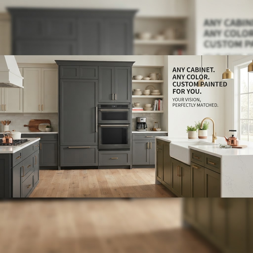 cabinet depots ability to custom paint to any color advertisement 1