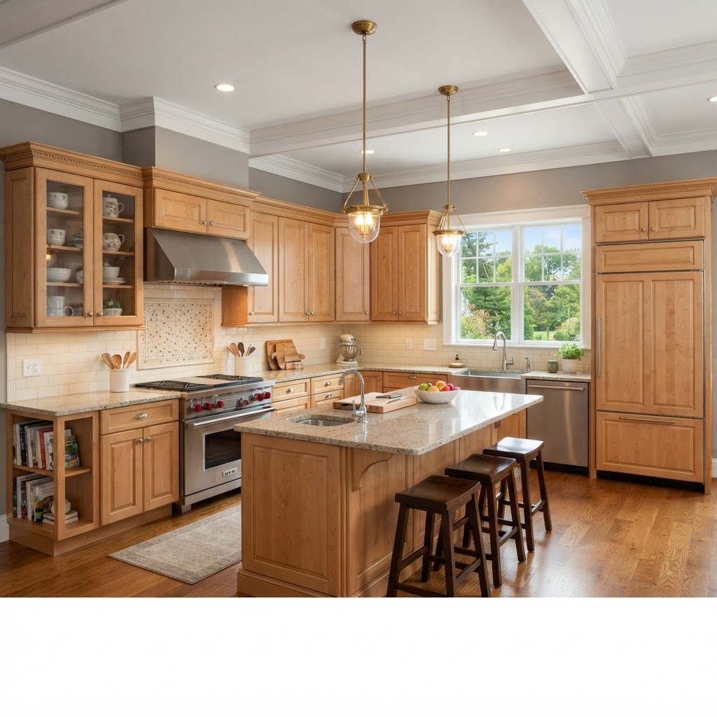A welcoming Seabrook kitchen with Cabinet Depot Sturbridge raised-panel doors, natural maple cabinetry, granite counters, and classic details. | Natural maple | kitchen cabinets near me, cabinet outlet, kitchen cabinet outlet, cabinet outlet near me, kitchen cabinets NH, cabinet outlet NH, discount kitchen cabinets, wholesale kitchen cabinets, riverside cabinets, riverside cabinetry, kitchen measurements, cabinets Salem, kitchen cabinets Salem NH, custom cabinets NH, cabinetry NH, cabinets NH, kitchen cabinets liquidators, cabinet liquidators near me, kitchen cabinet liquidators near me, solid wood cabinets factory direct, factory direct cabinets, all wood construction cabinetry, KCMA certified cabinets, warrantied cabinetry, all plywood construction cabinets, solid wood door and frame, soft close drawers and doors, concealed soft close hinges, full extension drawer slides, solid wood dovetail drawers, affordable high quality all wood cabinets, stone countertops, wall kitchen cabinets, base kitchen cabinets, pantry cabinets, ready to install kitchen cabinets, in-stock kitchen cabinets, high-end cabinets for less, custom kitchen cabinets, shaker style cabinets, kitchen and bath store near me, kitchen and bath Massachusetts, kitchen remodeling, bathroom remodeling, free design consultation, no pressure kitchen design, kitchen showrooms, bathroom showrooms near me, countertops for white cabinets, quartz and granite countertops, granite countertops, quartz countertops, kitchen backsplash, cabinetry hardware, cabinet hardware, bathroom vanities and countertops, Salem NH kitchen cabinets, kitchen remodel Salem NH, Salem cabinet, cabinet makers in NH, Manchester NH kitchen cabinets, Nashua NH kitchen cabinets, Portsmouth NH kitchen cabinets, Amherst NH kitchen cabinets, quick cabinet delivery, send measurements cabinet quote, contractor cabinet pricing, discount cabinets near me, closeout bathroom vanities near me, bathroom cabinet stores near me, kitchen cabinets liquidators, kitchen cabinets outlet near me, kitchen cabinet outlet near me, cabinet vendors near me, used kitchen cabinet stores near me, cabinet outlet stores near me, discount cabinetry, cabinet warehouse near me, kitchen cabinets liquidators near me, furniture stores portsmouth nh, cabinets direct wholesale, kraftmaid outlet, kitchen cabinet liquidators, cabinet discount, shaker cabinets vs raised panel, furniture stores in nh seacoast, lakeland cabinets, cabinet closeouts, cabinet discount store, closeout cabinets, discount kitchen cabinets for sale, hampshire cabinetry, the cabinets outlet, kitchen cabinet warehouse, bathroom cabinets outlet, kraftmaid discount, kitchen cabinets factory outlet, cabinet outlets, cabinet factory outlet, shaker vs raised panel, furniture stores near portsmouth nh, wholesale cabinet warehouse, cabinets warehouse, norfolk kitchen and bath salem nh, kitchen cabinet outlet store, cabinet factory near me, kitchen cabinet outlets near me, kitchen showrooms hampshire, kitchen cabinets concord nh, outlet cabinets, parr cabinet outlet, dream kitchens nashua, kitchen store portsmouth nh, kraftmaid cabinets outlet, cabinet factories outlet, kitchen cabinet warehouse outlet, keystone supply outlet, kitchen cabinet supply, kraftmaid outlet store, custom kitchens new hampshire, kraftmaid cabinet outlet, portsmouth nh kitchen store, kitchen stores in nh, in stock cabinets today, new hampshire custom cabinets, kitchen cabinets closeouts, wholesale vanity cabinets near me, raised panel cabinet doors vs shaker, furniture stores in salem nh, kitchen store salem nh, kitchen bath outlet, new england custom cabinets, kitchen stores portsmouth nh, kraftmaid cabinets outlet store, bath vanity store near me, raised panel vs shaker cabinets, high end kitchen cabinets near me, new england storage cabinet, bathroom cabinets store near me, kitchen cabinets liquidators wholesale, cabinet shop near me open now, kitchen cabinets outlet store, new england cabinet co, kitchen cabinets woburn, granite countertops in new hampshire, cabinet factory direct, shaker style furniture new hampshire, kitchen stores manchester nh, kitchen and bathroom outlet, outlet cabinets for the kitchen, cabinet liquidation store, bathroom store portsmouth, raised panel doors vs flat panel, kitchen direct warehouse, discount cabinets and appliances, kitchen stores nh, bathroom showrooms portsmouth, new england kitchen wholesalers, raised panel shaker door, direct to consumer cabinets, nh furniture outlets, kitchen cabinet outlet stores near me, discount cabinet store near me, cabinet store near me now, bathroom cabinets warehouse, shaker vs raised panel cabinets, kraftmaid factory outlet, cabinets factory outlet, bathroom cabinet outlet, factory outlet kitchen cabinets, factory cabinet outlet, raised panel vs shaker style cabinets, kitchen maid cabinets outlet, kitchen cabinet outlet waterbury ct, shaker vs recessed panel, kitchen cabinet supply near me, kitchen door outlet, kitchen cabinets discount store, kitchen cabinet outlet stores, kitchen cabinets outlet stores, raised panel vs shaker, bath and kitchen outlet, bathroom vanity liquidators, cabinet discount warehouse, kitchen cabinets southington ct, appliances portsmouth nh, raised panel shaker cabinet doors, discounted cabinets, furniture salem nh, seacoast cabinets portsmouth nh, wellborn cabinets outlet, discount cupboards, bath store portsmouth, plaistow cabinets, bargain outlet cabinets, maine cabinets, kitchen cabinet factory outlet, bargain hunt cabinets, cabinets outlet, kitchen cabinet outlet southington, shaker style cabinets vs raised panel, furniture store portsmouth nh, cabinets closeouts, shaker cabinet vs raised panel, kitchen outlet inc, huntwood cabinet outlet, the kitchen portsmouth new hampshire, recessed panel vs shaker, kitchen cabinet prices near me, furniture stores portsmouth new hampshire, kitchen cabinets woburn ma, homesense portsmouth new hampshire, portland cabinets outlet, raised panel vs shaker style cabinets, kitchen store portsmouth, kitchen cabinet outlet waterbury, the cabinet outlet, kitchen doors hampshire, raised panel vs flat panel cabinets, flat panel vs raised panel, nh furniture direct nashua nh, national cabinets, kitchen stores in nh, kitchen cabinet outlet in southington ct, discount cabinet store, sink and spout portsmouth nh, kitchen company plaistow, federal cabinets and countertops, portsmouth nh furniture, kitchens portsmouth, commonwealth cabinets, kitchen worktops portsmouth, outlet bathroom cabinets, kitchen cabinet outlet summerlin, cabinet outlet summerlin, cabinets outlet summerlin, kitchen cabinet outlets summerlin, cabinet outlets summerlin, spring forest cabinets, nm cabinet gallery, home outlet kitchen cabinets, cabinet design and outlet, warehouse cabinet outlet, cabinet outlet warehouse, ohio cabinet outlet, home cabinets near me, furniture shops in portsmouth, plaistow cabinet, maine cabinet, cabinet outlet nj, kitchen cabinet liquidators near me, furniture store salem nh, kitchen bath outlet, kitchen cabinets outlet cleveland, kitchen cabinet outlet cleveland, bathroom cabinets utah, cabinets clermont fl, kitchen cabinets clermont fl, furniture stores portsmouth new hampshire, furniture store near portsmouth nh, cabinet wright, discount cabinets denver, wholesale cabinet outlet, west end cabinets, kitchen cabinet outlet southington ct, kitchen cabinet outlets, cabinet warehouse denver, cabinets miami, kitchen cabinets outlet, discount cabinet, cabinet outlets, cabinet ng, bathroom cabinet outlet, instile cabinet outlet, kitchen cabinets to go near me, cabinets retail, plymouth cabinets, cabinet select, cabinet outlet store, select cabinetree, the kitchen portsmouth nh menu, richmond cabinet outlet, bath store portsmouth, cabinet outlet ohio, kitchen hardware outlet, stone and cabinet outlet portland, portland cabinet outlet, cabinet outlet sacramento, cabinet factory outlet omaha, cabinet warehouse hudson florida, cabinets to go scarborough, kraftmaid cabinets outlet store, kitchen cabinet retail, cabinet project bid, country cabinets etc, cabinet sell, kitchen outlet newcastle, washroom cabinet suppliers, cabinet factories outlet photos, cabinets go outlet, home outlet tonawanda, cabinet factory outlet inc, kitchen cabinets mall, cabinet factory outlet port orange, cabinet factory outlet port orange fl, cabinet factory outlet ocala, cabinet factory outlet ocala fl, cabinets direct factory outlet, kitchen cabinet outlet photos, dream kitchen nashua, peppermint cabinets, furniture world salem nh, shaker vs recessed panel cabinets, wholesale cabinets salt lake city, kingway cabinet outlet inc, home outlet new bedford ma, cabinet factory outlet of richmond, waterbury kitchen cabinet outlet, home outlet malden, cabinetliquidators com, cabinet sellerz, polo cabinets, home outlet springfield ma, nh furniture outlets, kitchen cabinets outlet store near me, cabinet in, warehouse cabinet outlet, cabinet outlet warehouse, the cabinet outlet store of volusia county, okc cabinet outlet, cabinet outlet in oklahoma city, cabinets liquidator, my new cabinets inc, cabinet mi, cheap kitchen units in manchester, taj granite outlet, home outlet rumford, 168 cabinet outlet, kitchen cabinet outlet stores near me, raised panel shaker door, direct to consumer cabinets, nm cabinet gallery, kitchen stores nh, home outlet malden ma, wholesale cabinets albuquerque, albuquerque cabinets, cabinets albuquerque, galley equipment portsmouth, kitchen cabinets outlet summerlin, polo cabinet, tommy bahama cabinets, salvage modern portsmouth nh, sink and spout portsmouth, bathroom cabinets miami, cabinets in miami, wholesale cabinets miami, stone and cabinet outlet, stone & cabinet outlet, stone & cabinet outlet inc, wholesale bathroom vanity near me