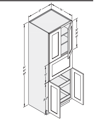 Microwave Wall Pantry