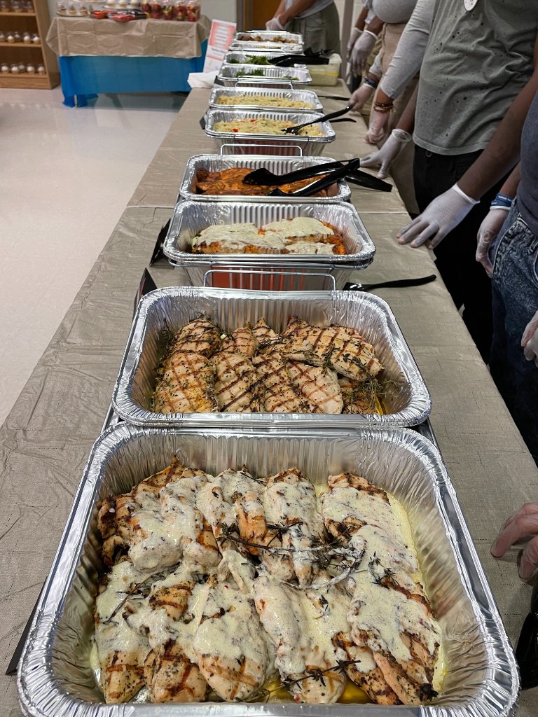 Sea Salt Cares catered meal spread