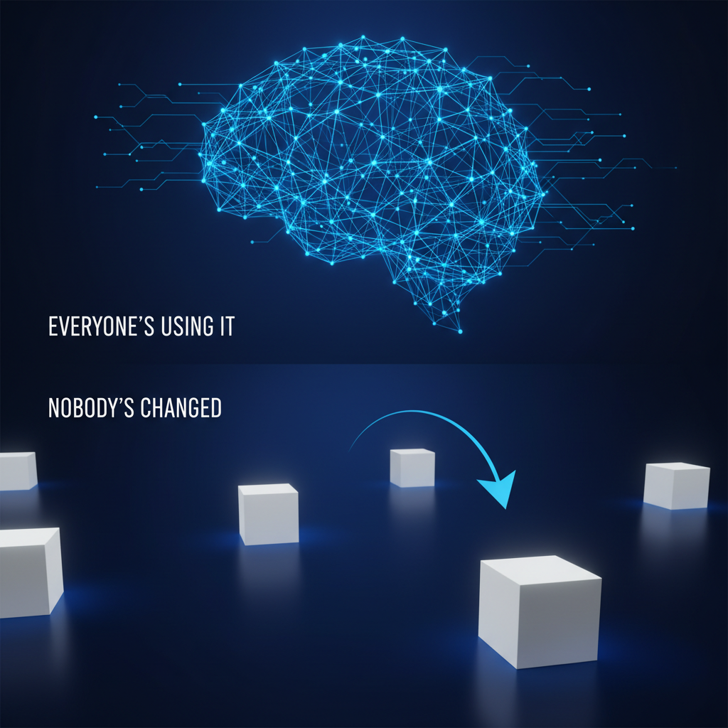 The AI Adoption Paradox: Everyone's Using It, Nobody's Changed