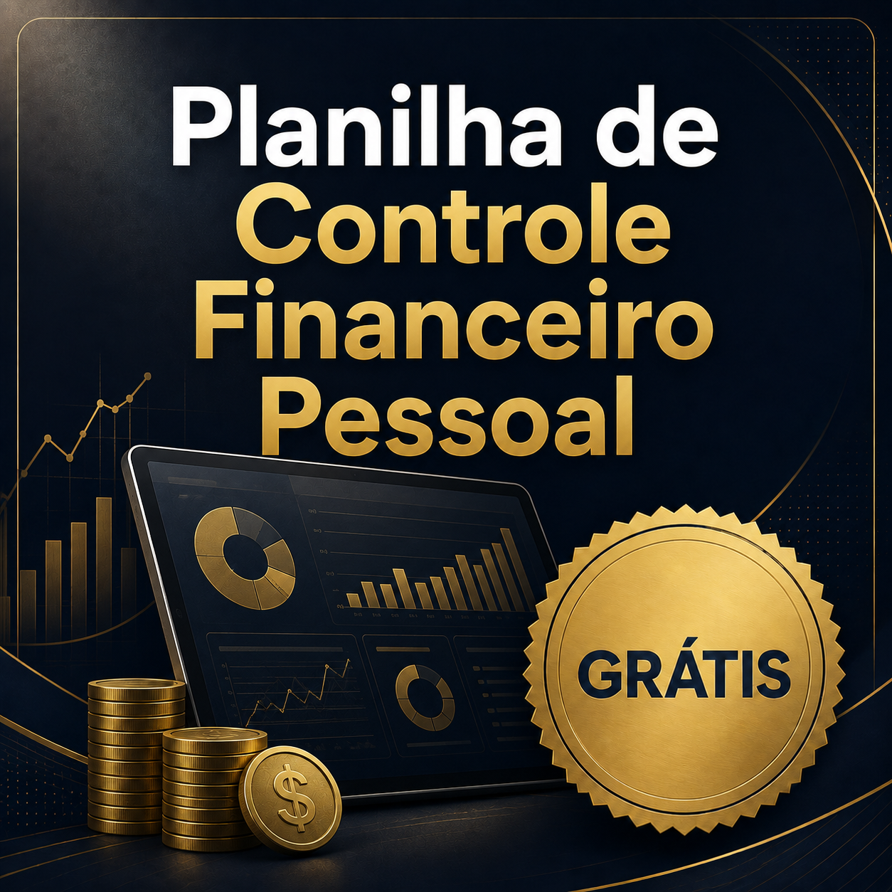 Capa do bônus Planilha de Controle Financeiro Pessoal