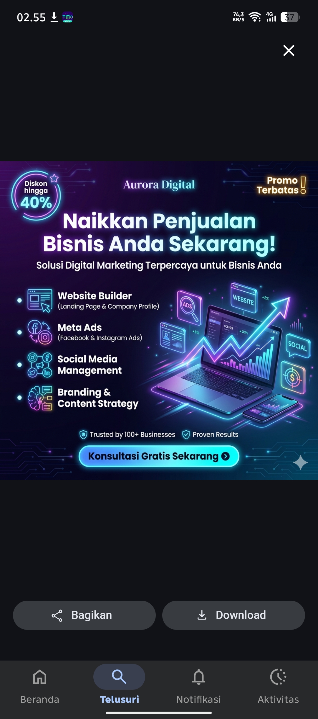 Aurora boost template preview