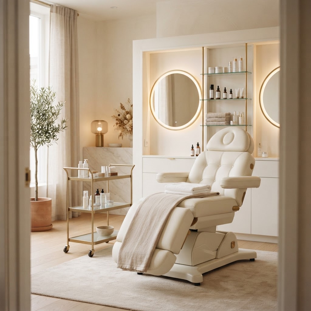 Ambiente de clínica estética moderna