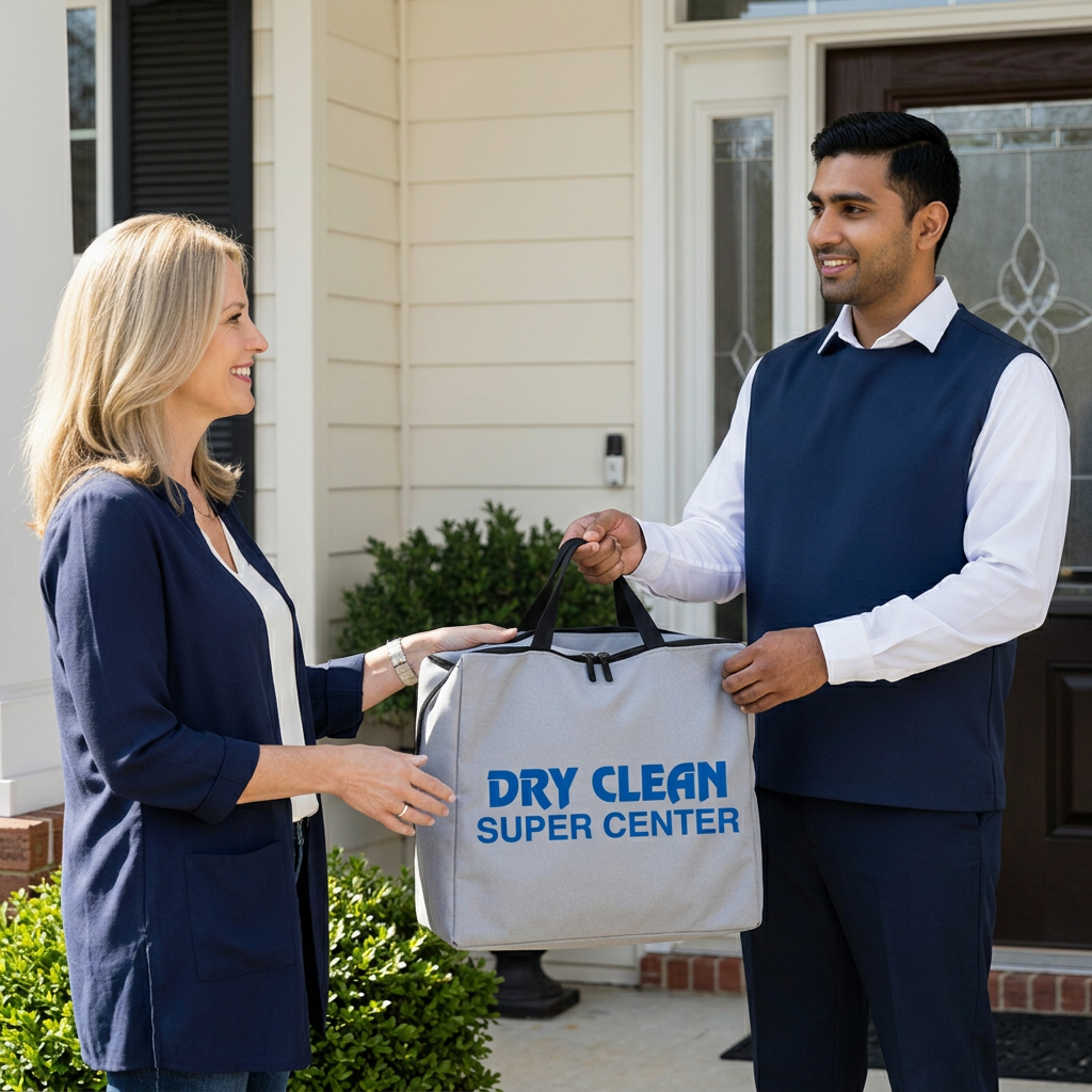 Office pickup and delivery dry cleaning service Longview, TX