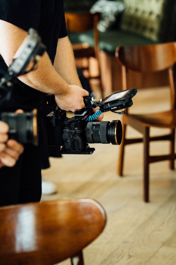On-set photography and video production by McCoy Visuals for a corporate client