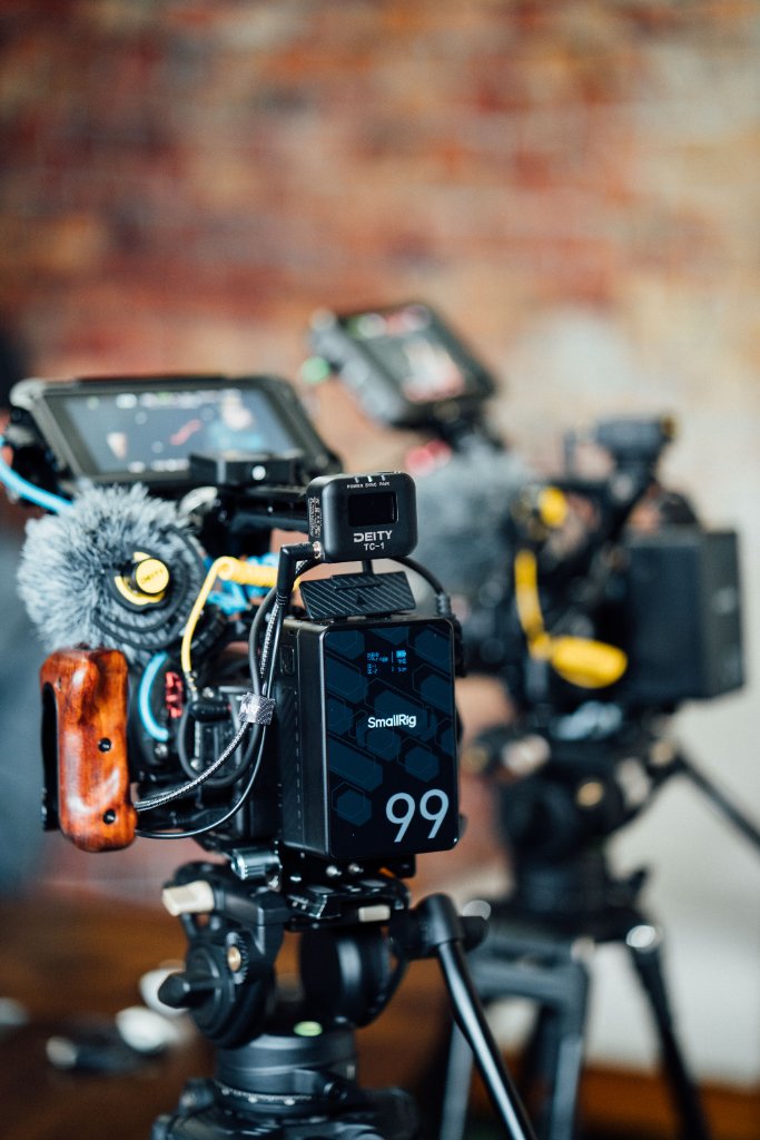 McCoy Visuals behind the scenes – creative team collaborating on a brand storytelling project