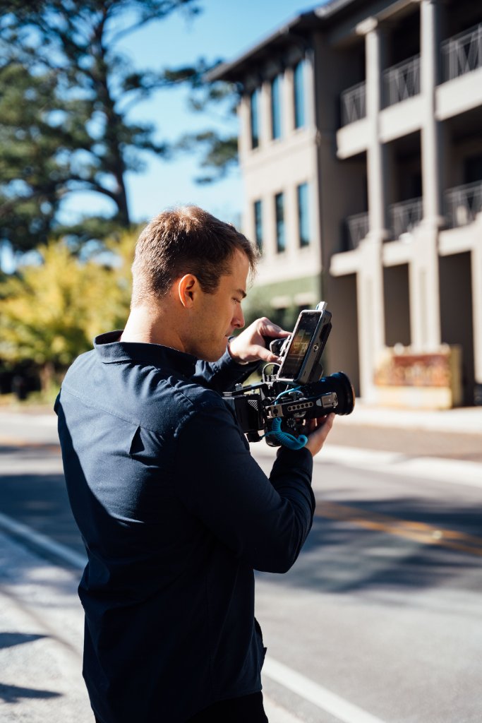 On-set moment during a McCoy Visuals brand photography and video production session