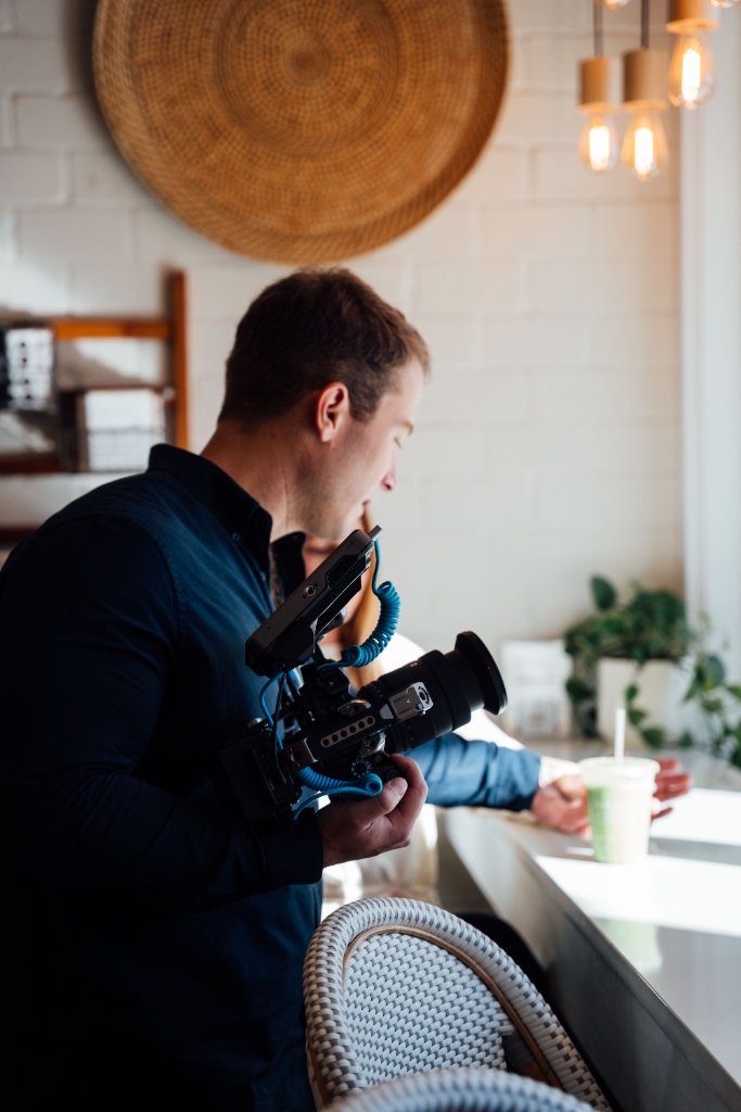 McCoy Visuals cinematographer capturing lifestyle footage for a brand marketing campaign