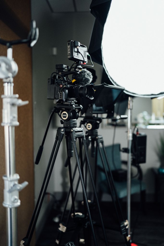 Behind the scenes of a McCoy Visuals corporate video production in Mobile Alabama