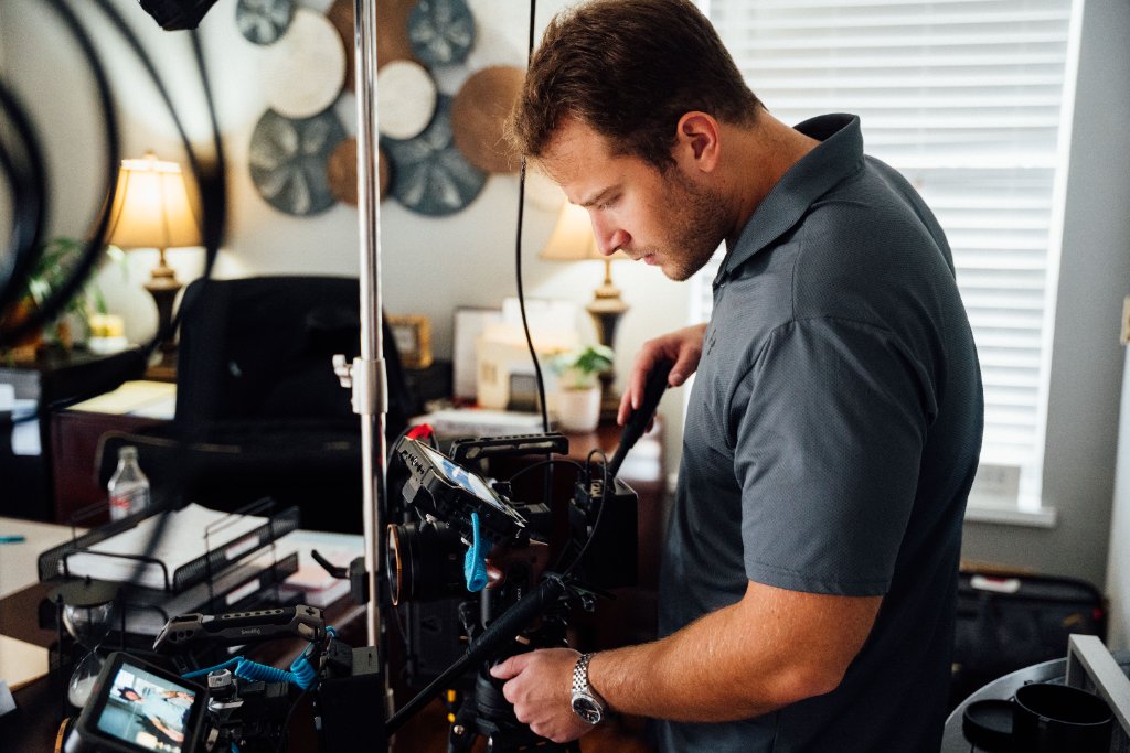 On-set moment during a McCoy Visuals brand photography and video production session