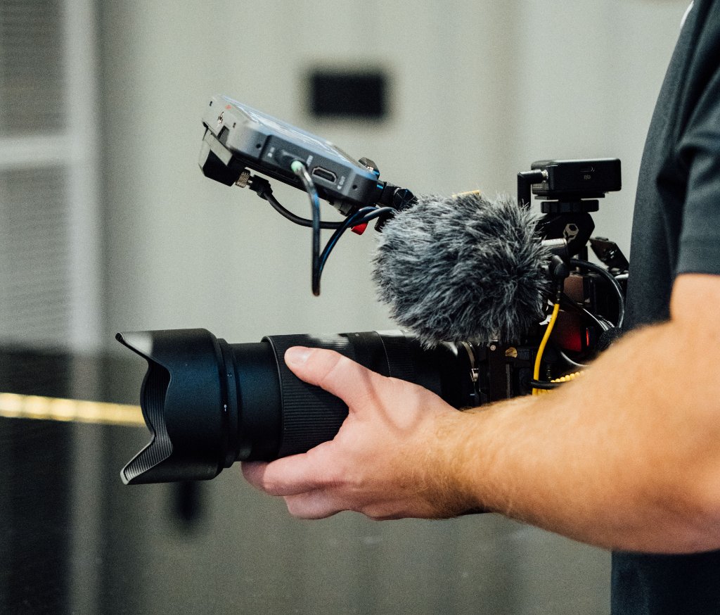 On-set moment during a McCoy Visuals brand photography and video production session