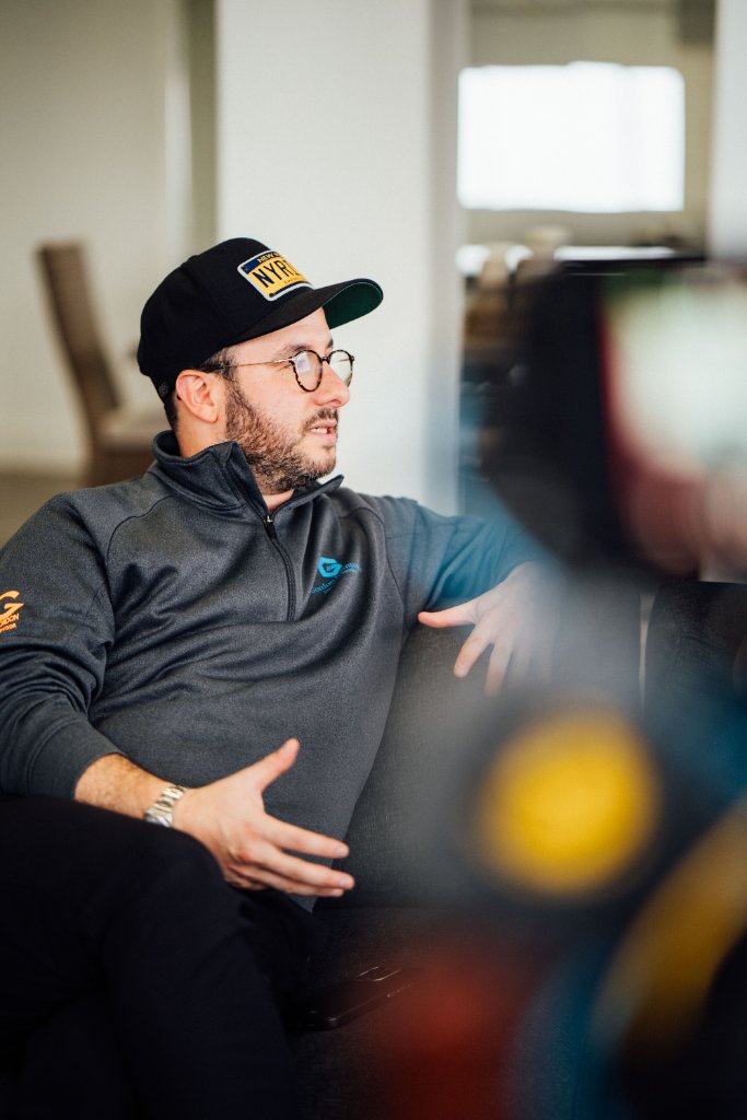 Behind the scenes of a McCoy Visuals corporate video production in Mobile Alabama