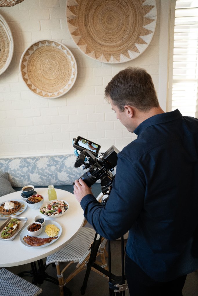 On-set photography and video production by McCoy Visuals for a corporate client