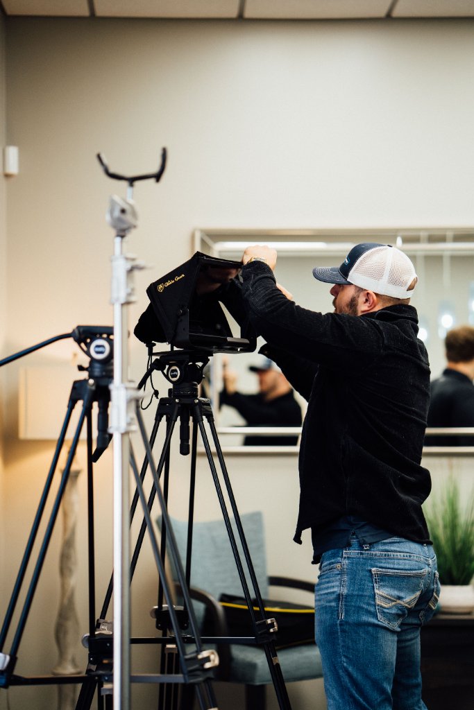 McCoy Visuals production team managing audio and video equipment on a live shoot