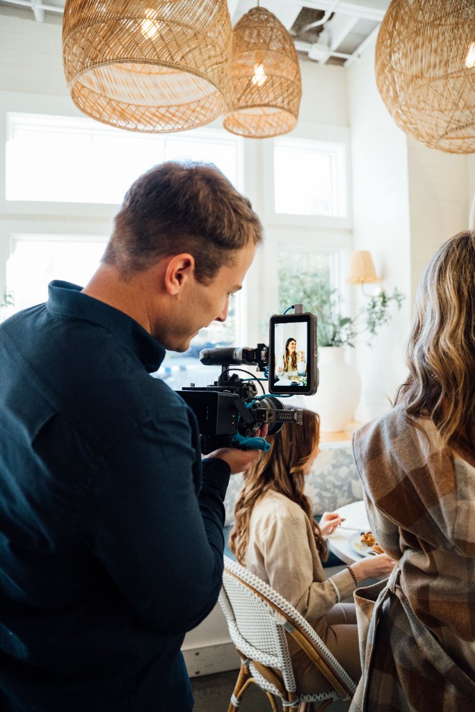 On-set moment during a McCoy Visuals brand photography and video production session