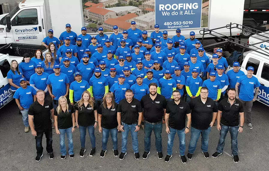 The Gryphon Roofing & Remodeling team in Tempe, Arizona
