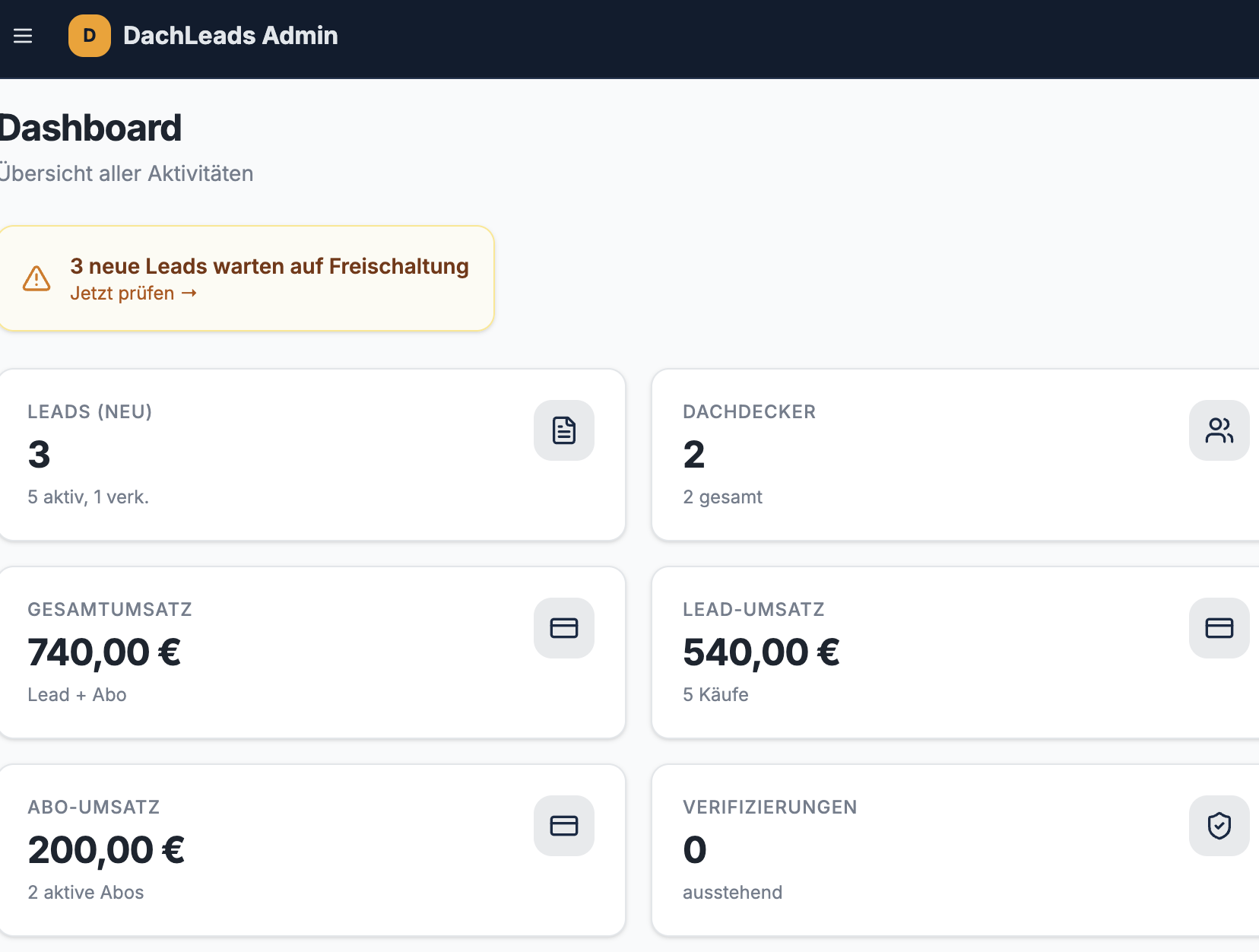 Dachdecker Regional Portal template preview
