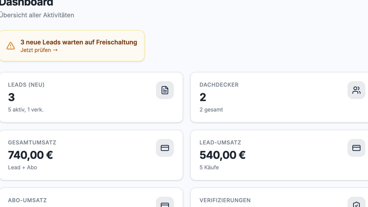 Dachdecker Regional Portal template preview