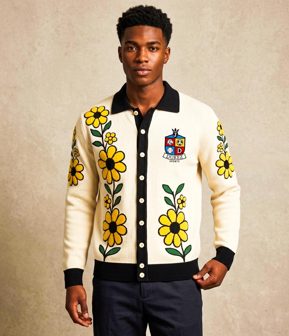 DUKEZ Sports Floral Cardigan