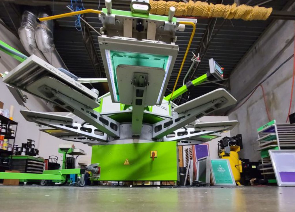 Screen printing press