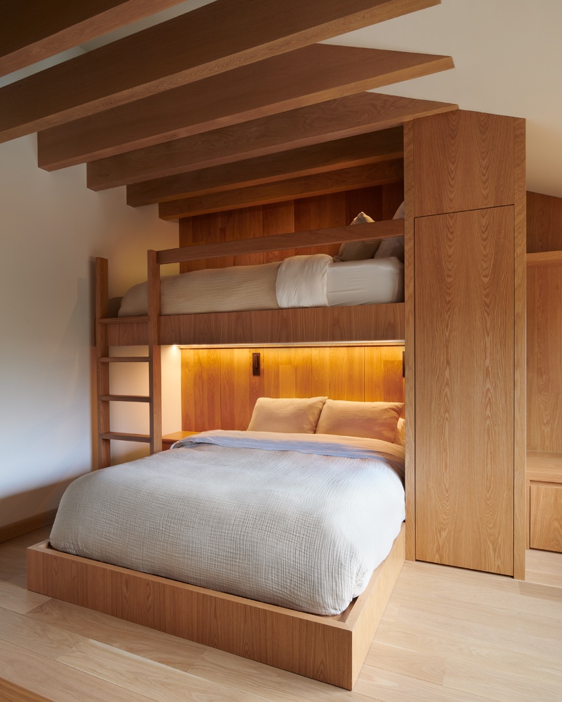 Bunk room with custom built-in