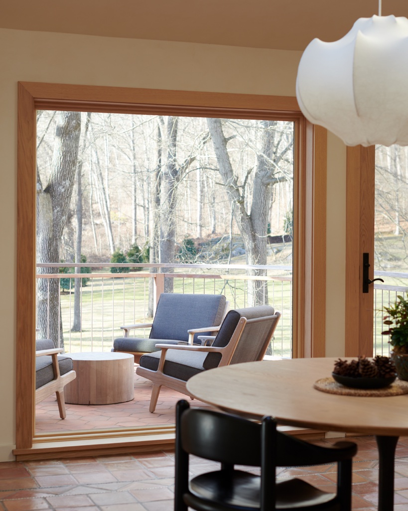 Dining area with terrace view