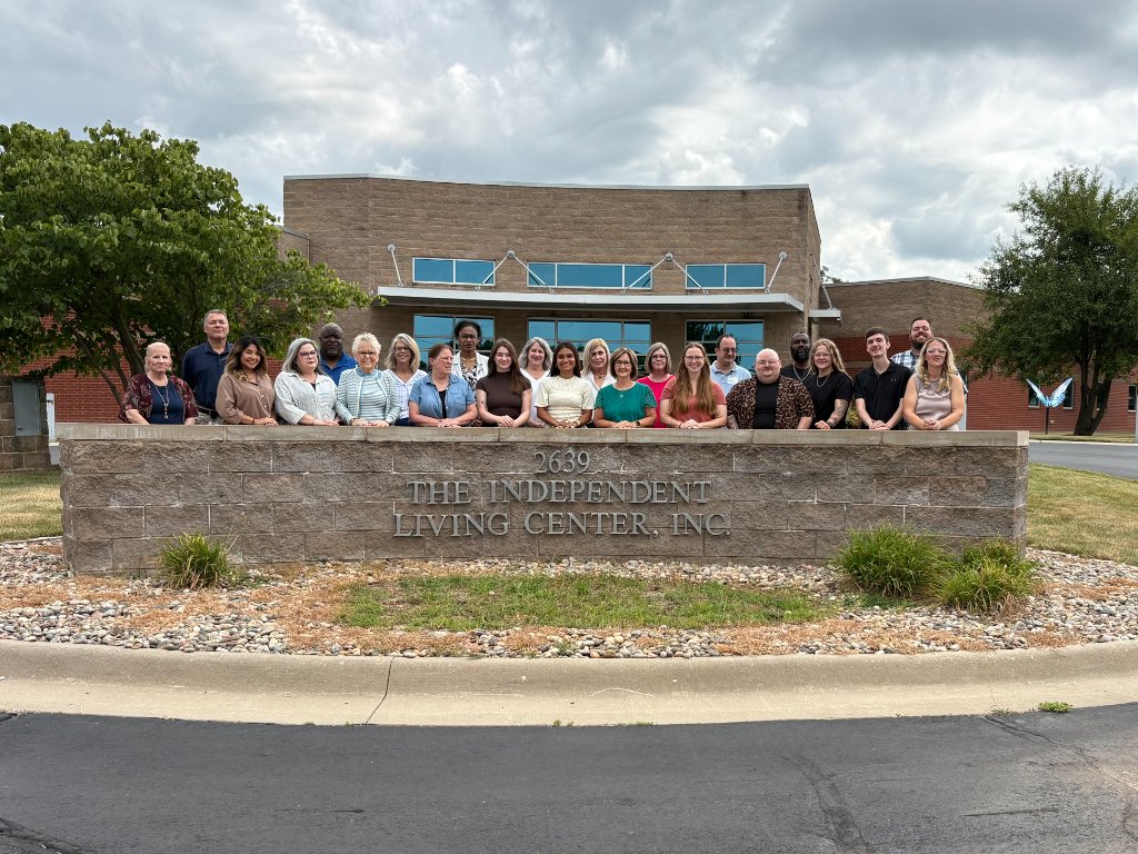 The Independent Living Center team outside the Joplin office