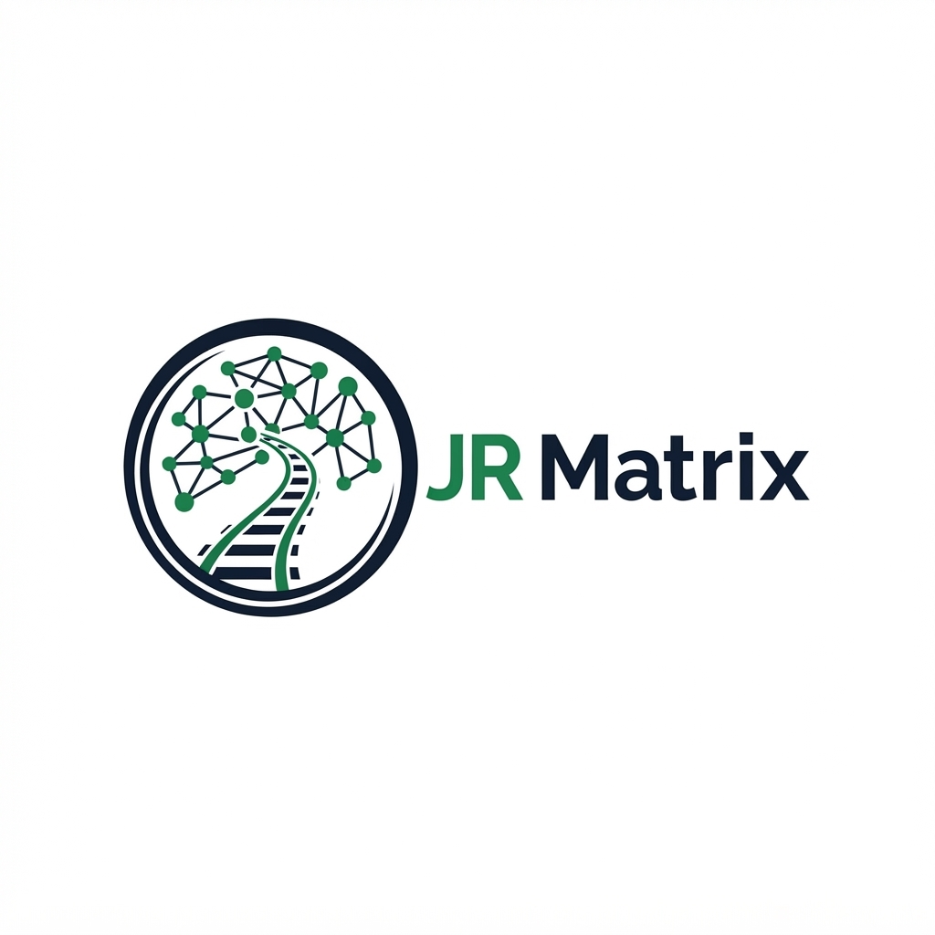 JR Matrix Logo 2 — Node Network Emblem
