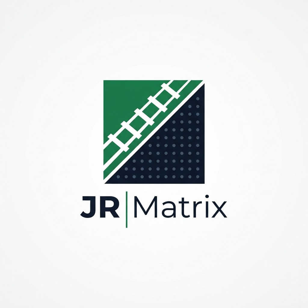 JR Matrix Logo 27 — Diagonal Split Tile