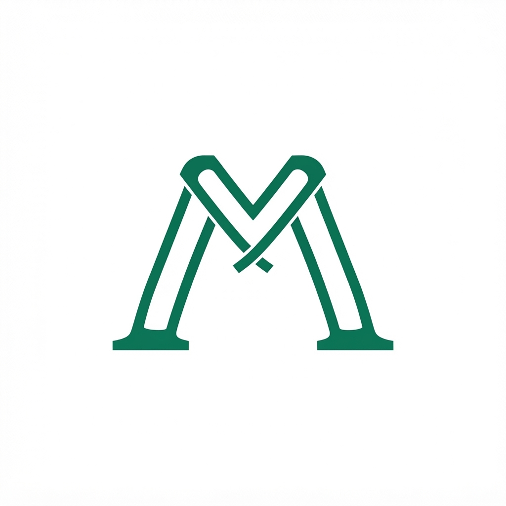 JR Matrix Logo 131 — M Lattice — Single Rail Silhouette
