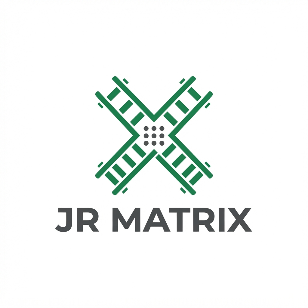 JR Matrix Logo 32 — Crossed Tracks