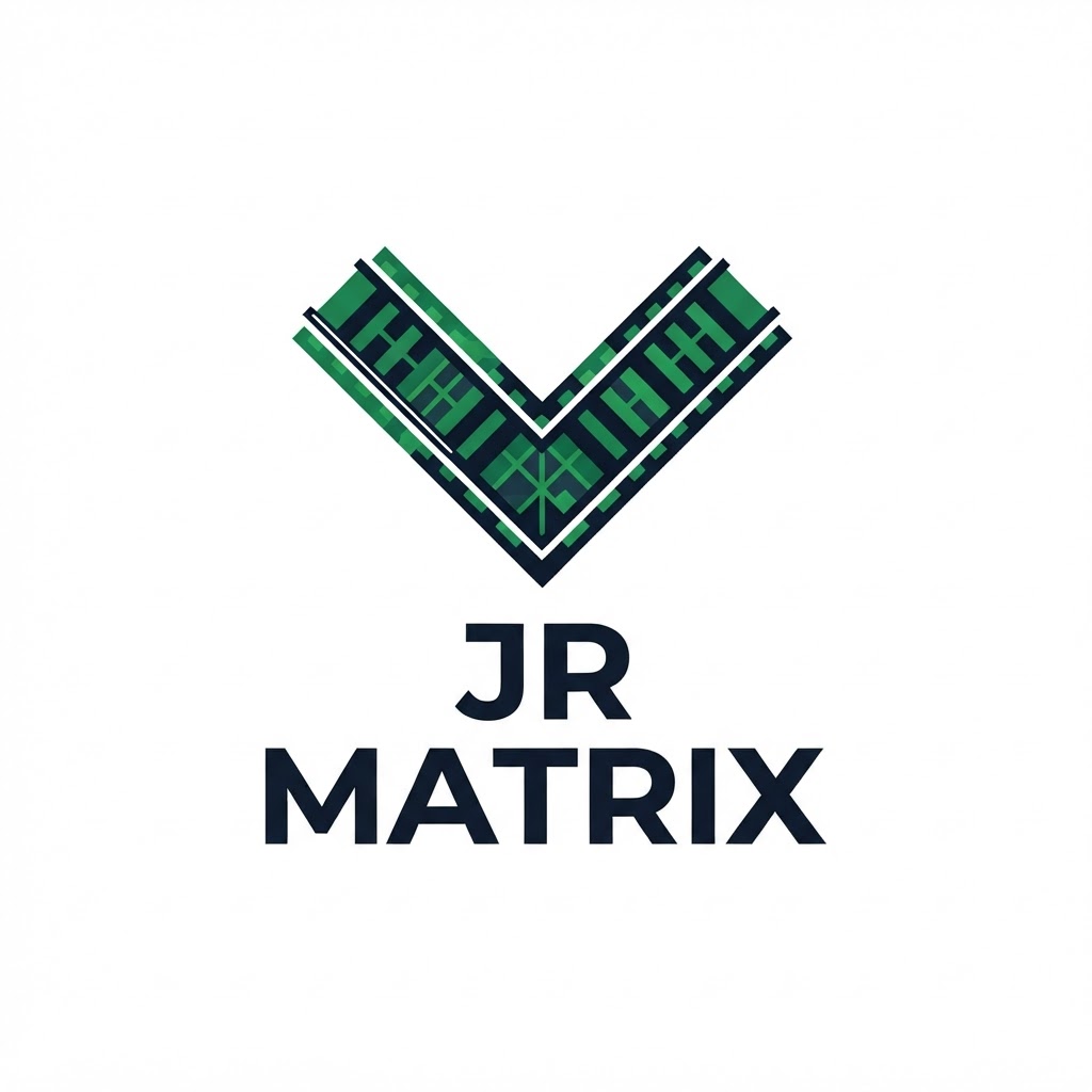 JR Matrix Logo 10 — Stacked-Rail Chevron