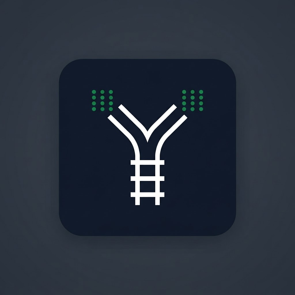 JR Matrix Logo 15 — Y-Split App Tile
