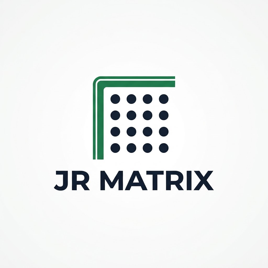 JR Matrix Logo 36 — Right-Angle Frame