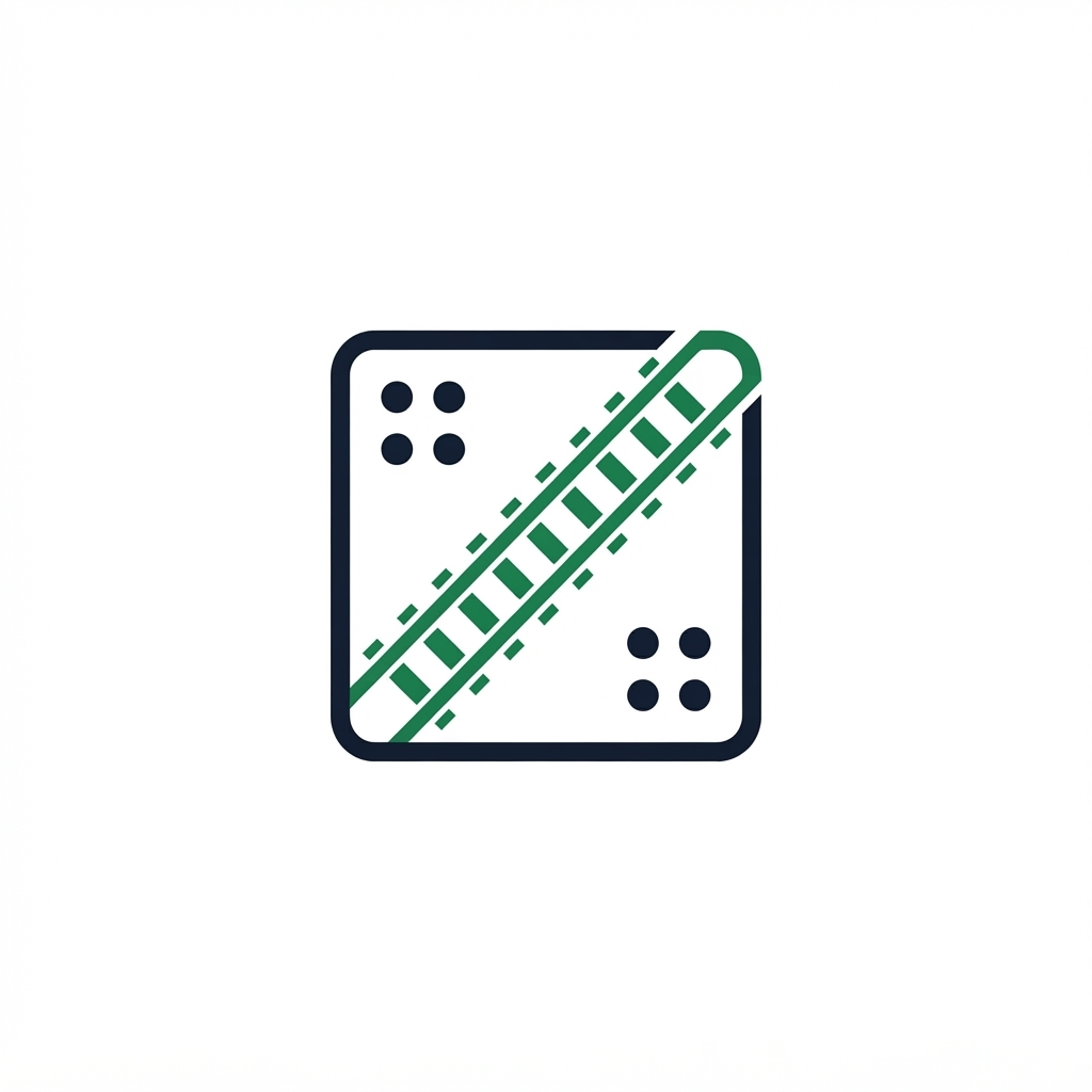 JR Matrix Logo 47 — Framed Diagonal