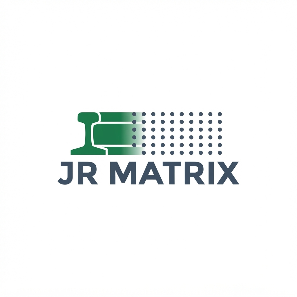JR Matrix Logo 17 — Rail-to-Dots Banner