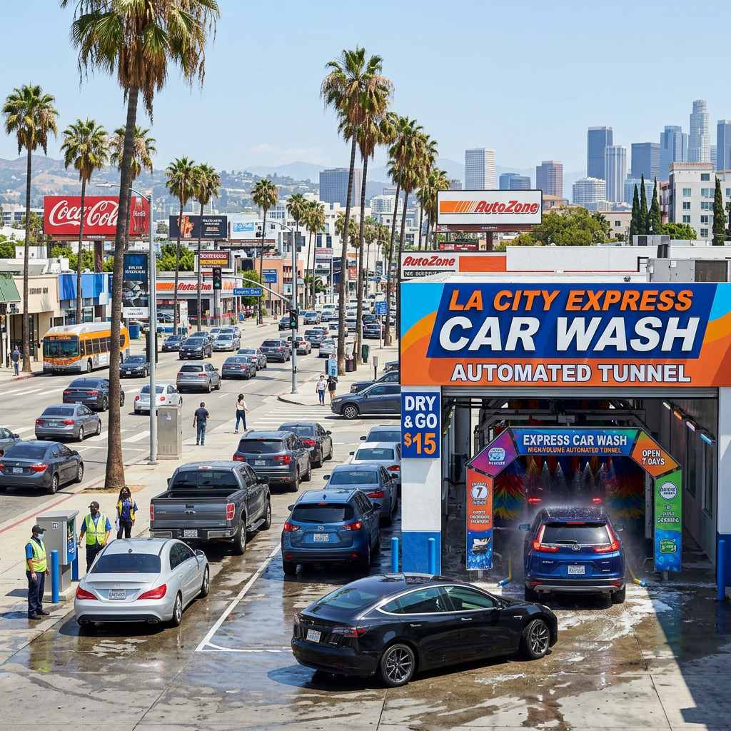 Express Car Wash with Property