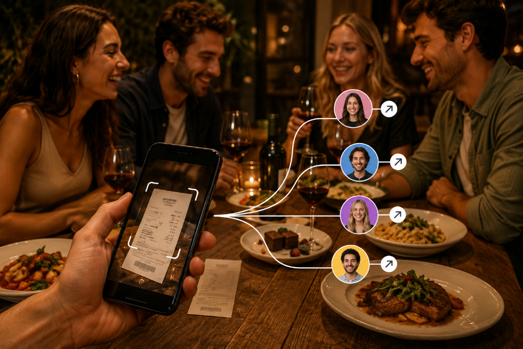 Restaurant dinners with friends