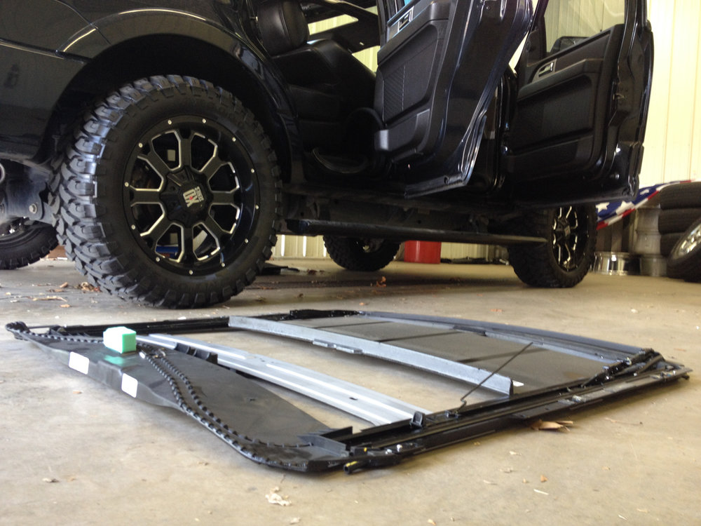 Sunroof track and frame replacement Houston TX — HTX Sunroof Repair
