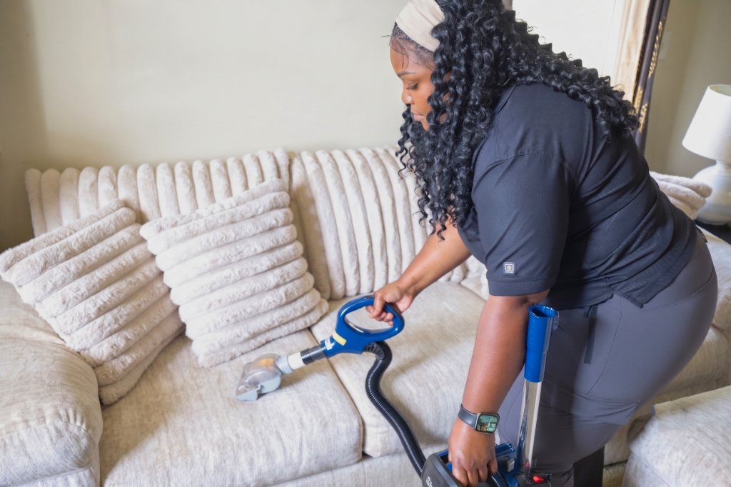 We handle the vacuuming and dusting for you.