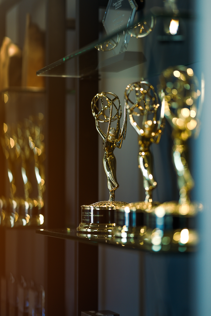 Emmy awards shelf