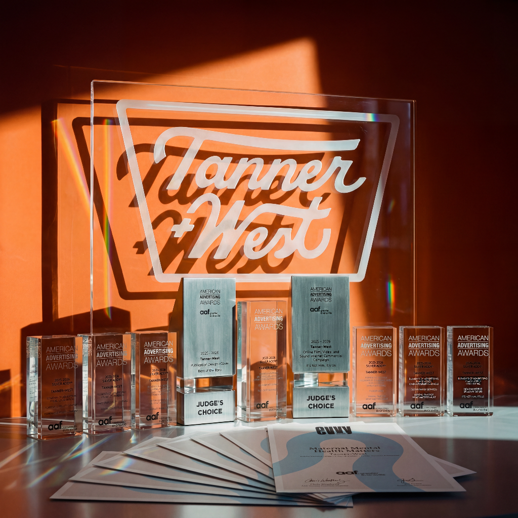 Tanner+West Takes Home 18 Awards at 2025 American Advertising Awards